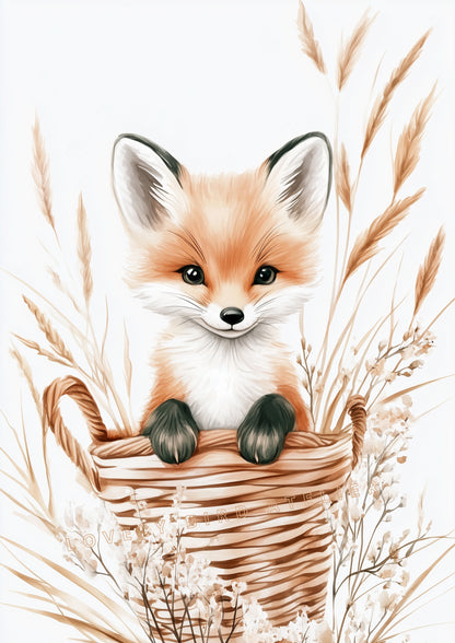 Affiche Renard & Petit Panier