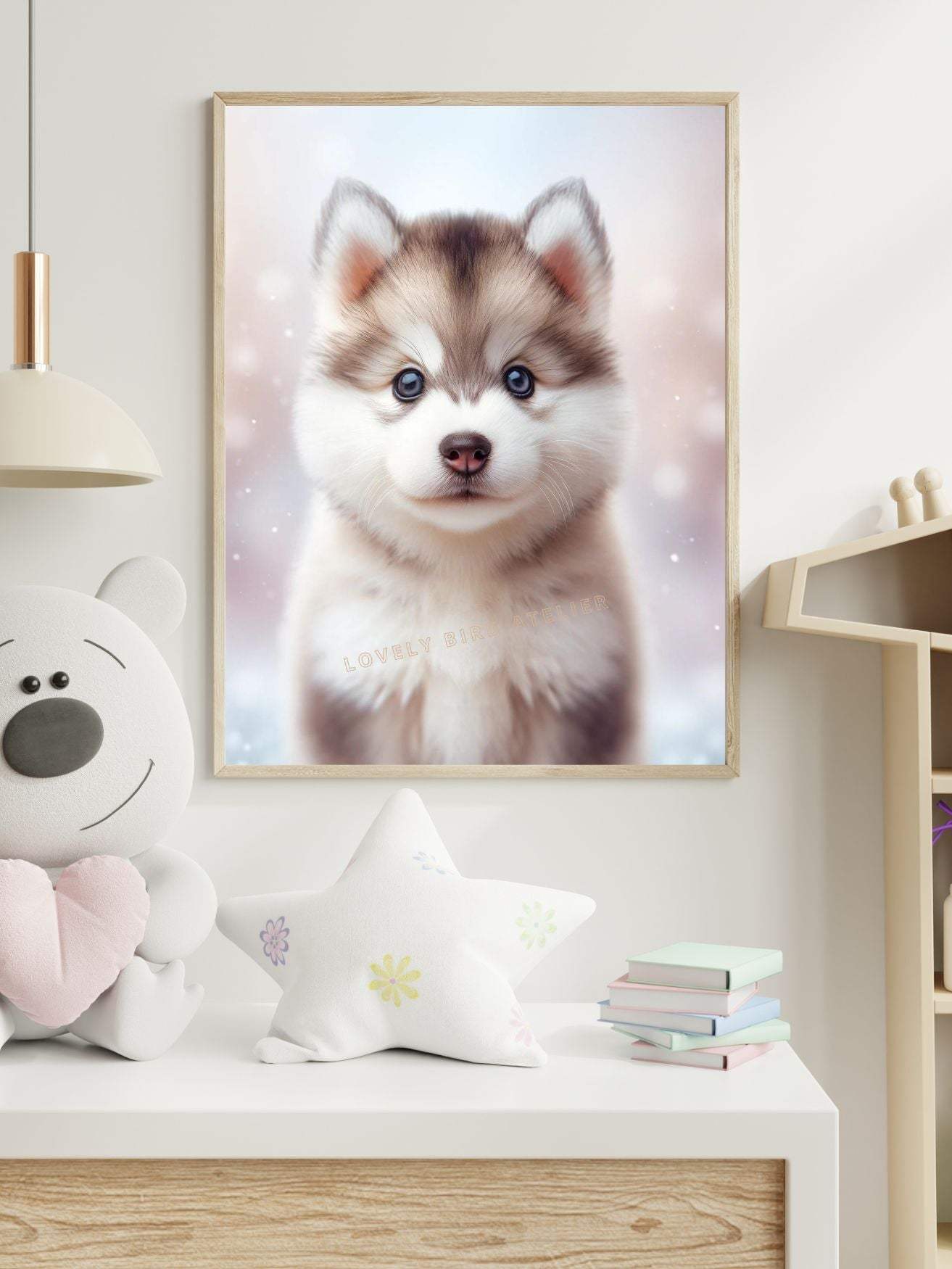 Affiche Husky Bébé