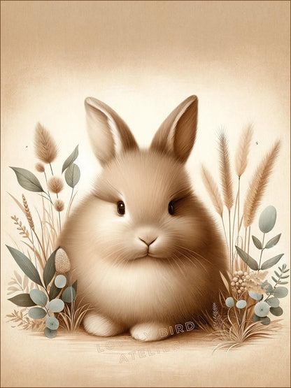 Affiche Lapin Sable