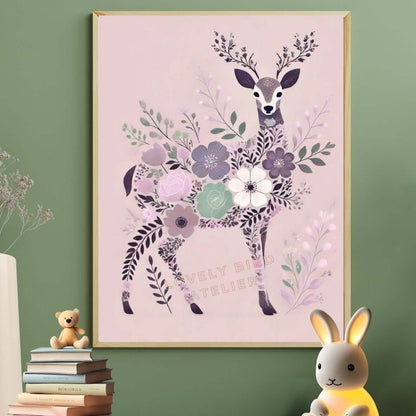 Tableau Biche & Motifs