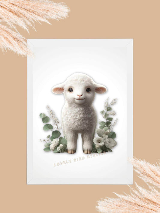 Affiche Mouton & Végétation