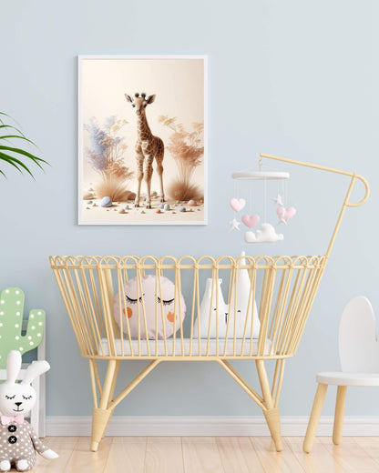 Affiche Bébé Girafe