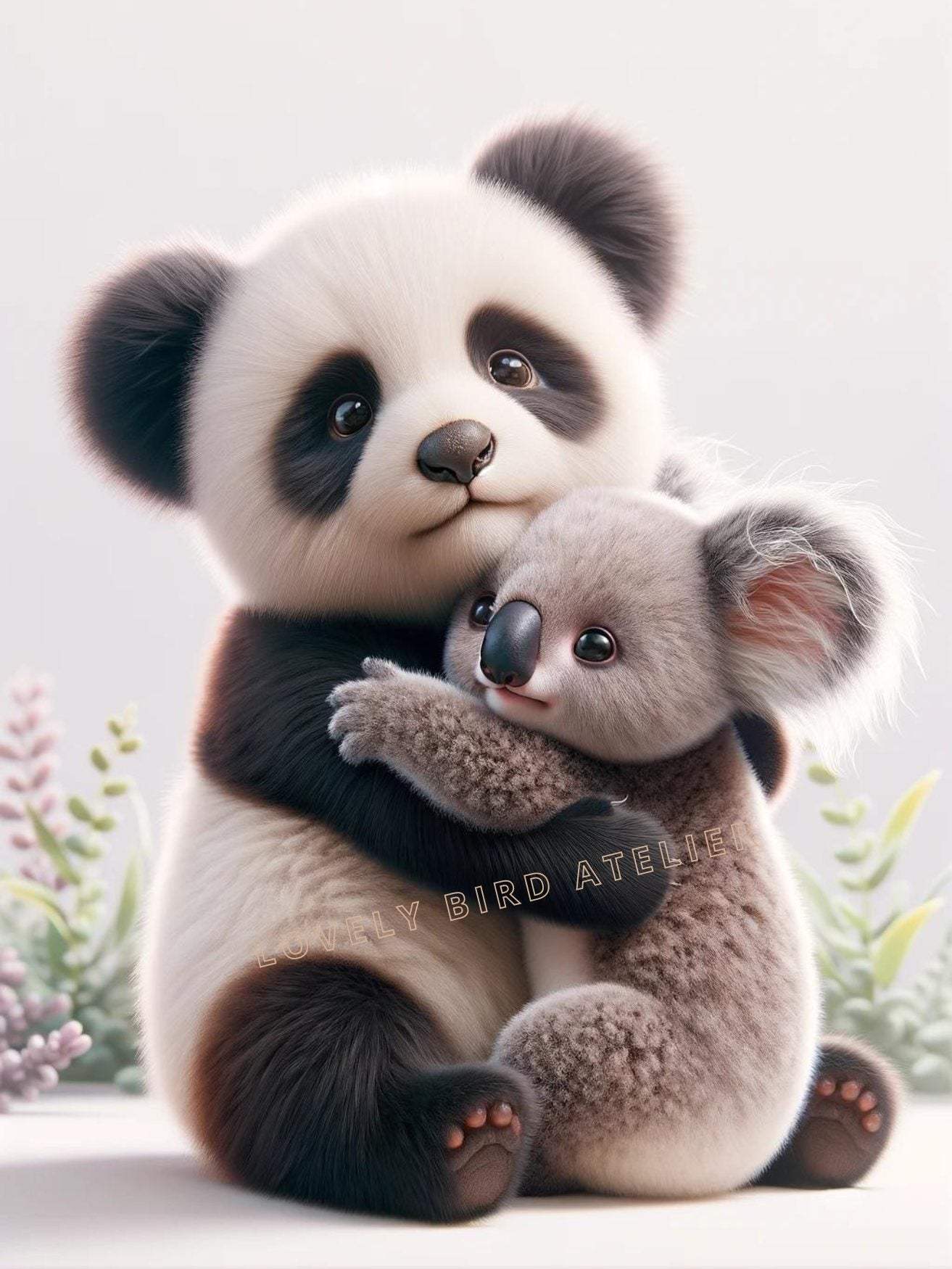 Affiche Koala & Panda