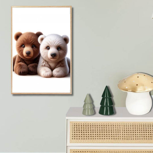 Affiche Duo Bébés Ours