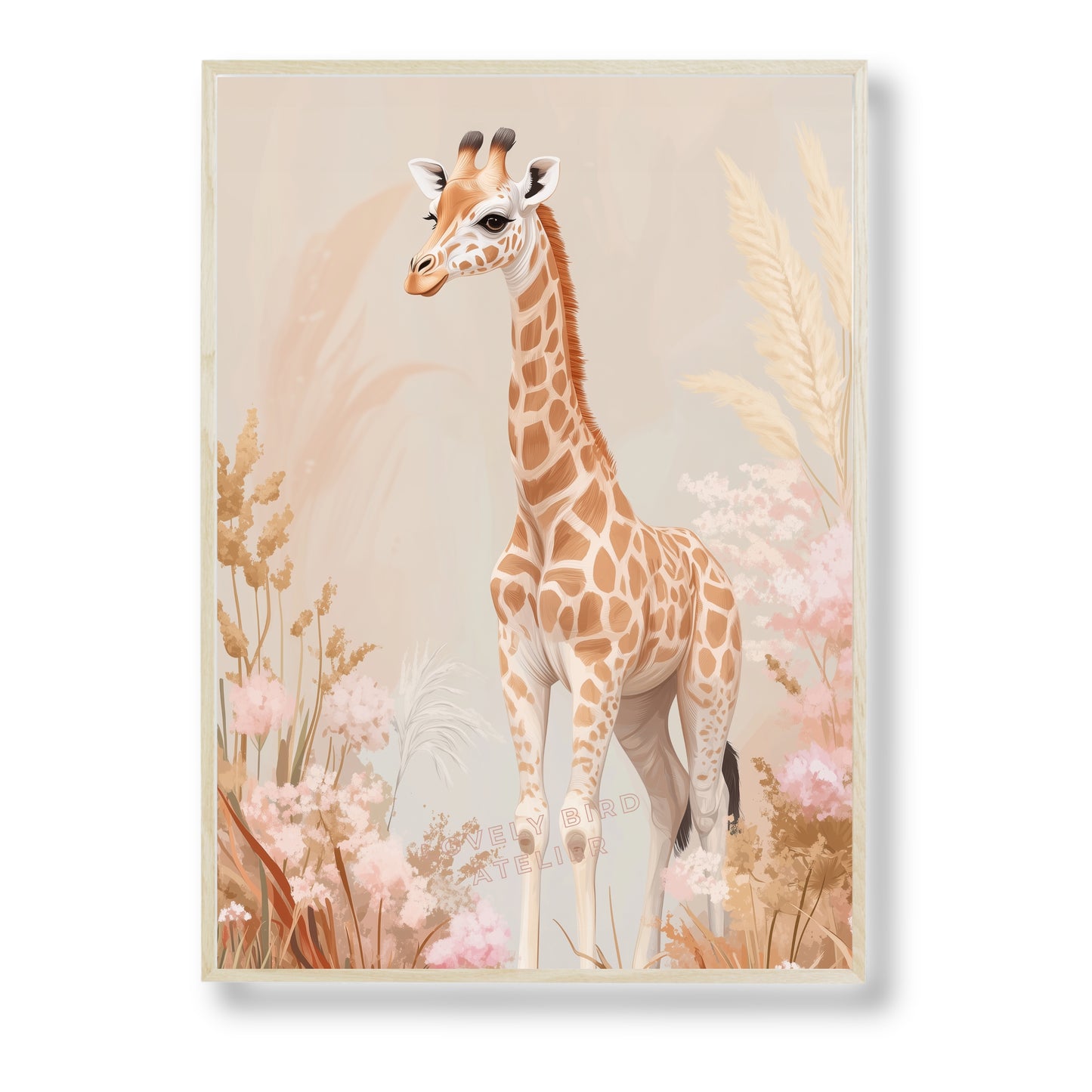 Affiche Girafe & Pampa