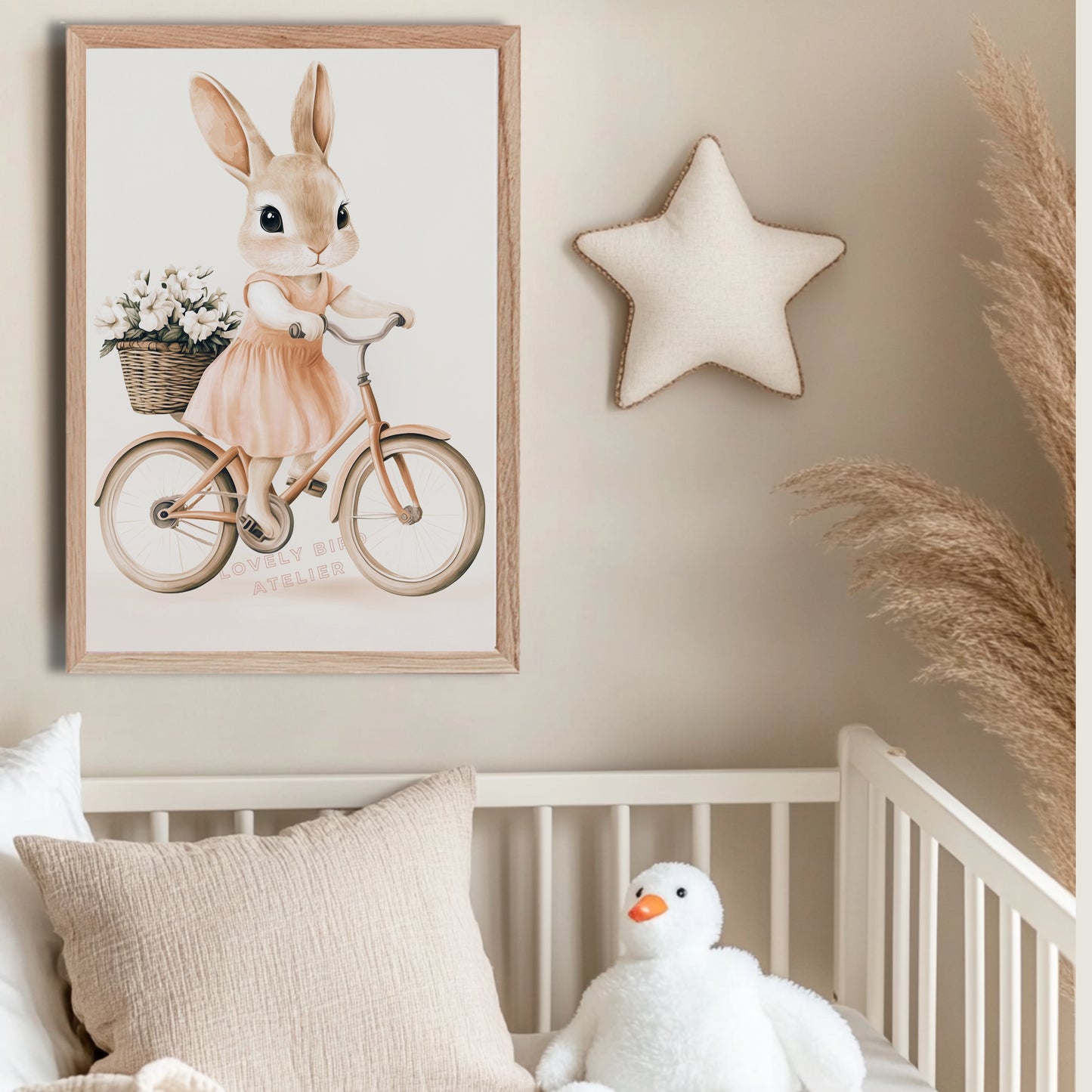 Affiche Lapine En Vélo