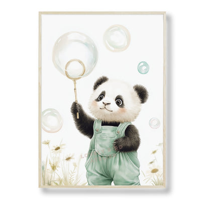 Tableau Panda & Bulles