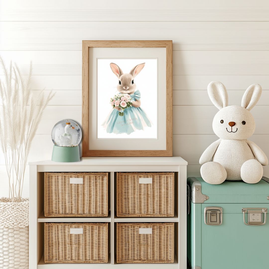 Affiche Lapin & Bouquet