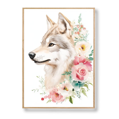 Affiche  Loup & Floraison