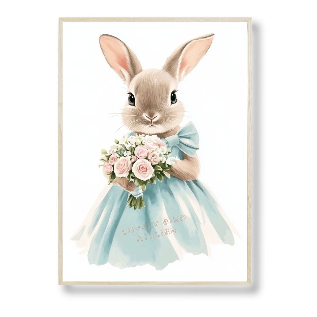 Affiche Lapin & Bouquet