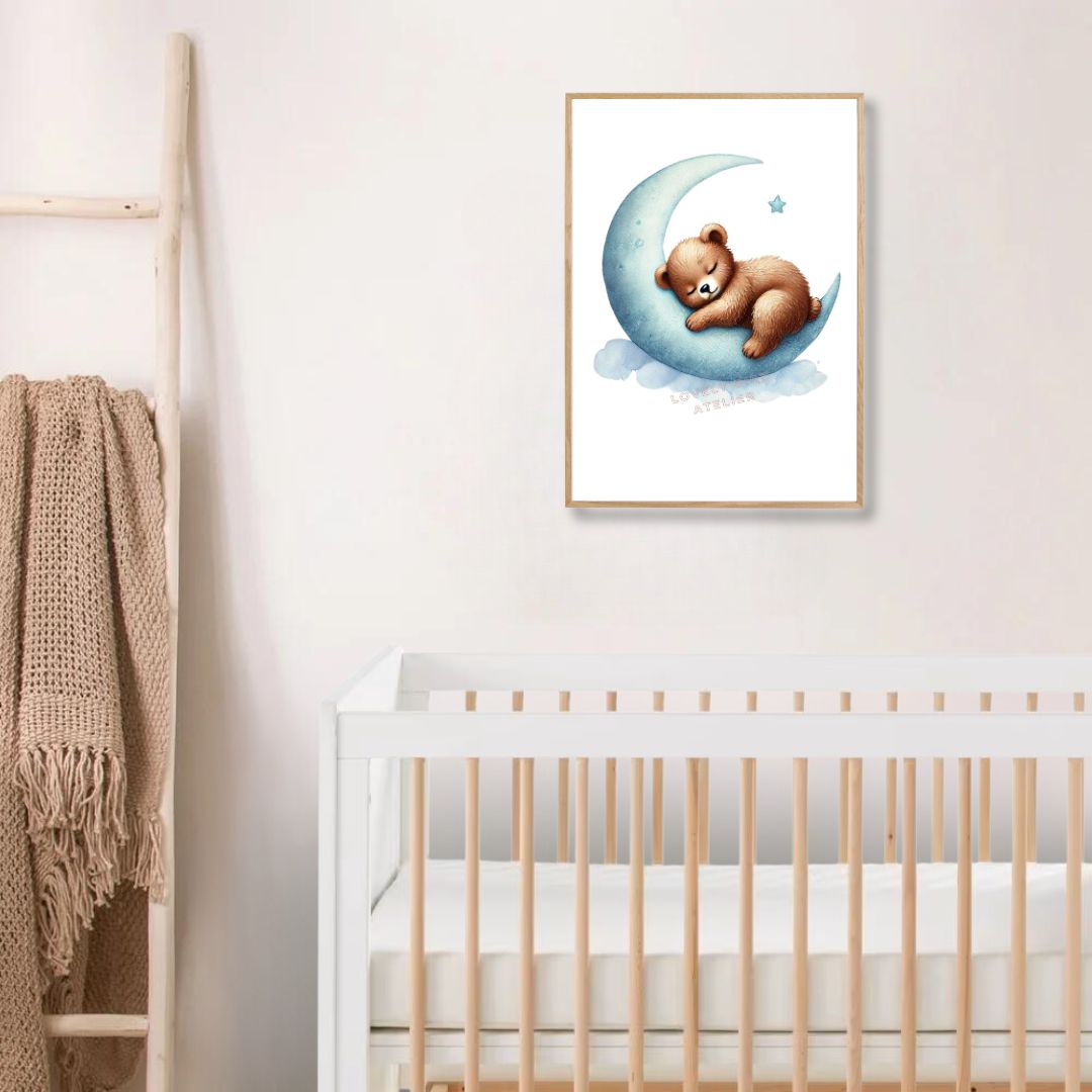 Affiche Ourson & Lune