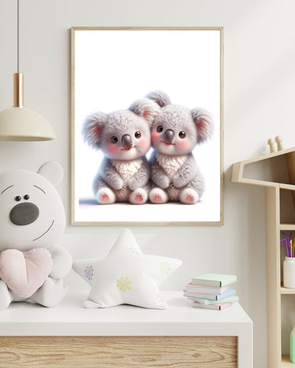 Affiche Bébés Koalas