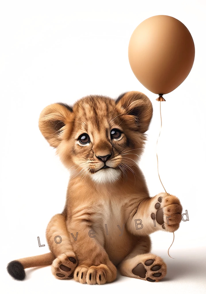 Tableau Lionceau & Ballon