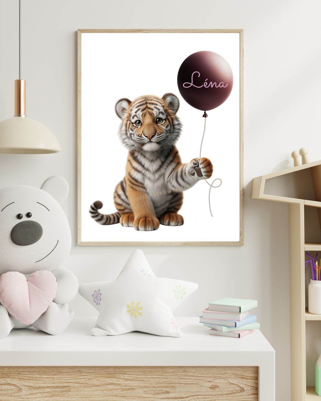 Tableau Tigre & Ballon