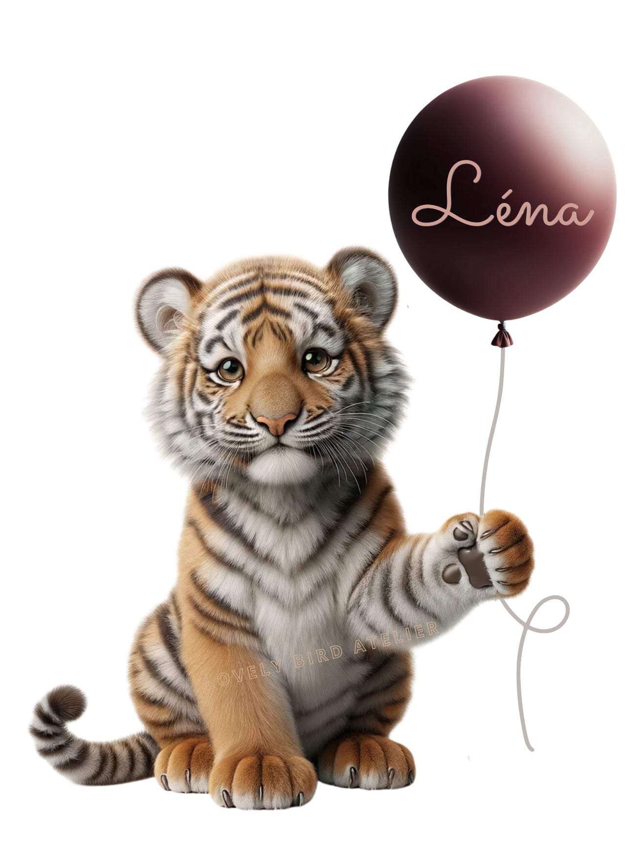 Tableau Tigre & Ballon