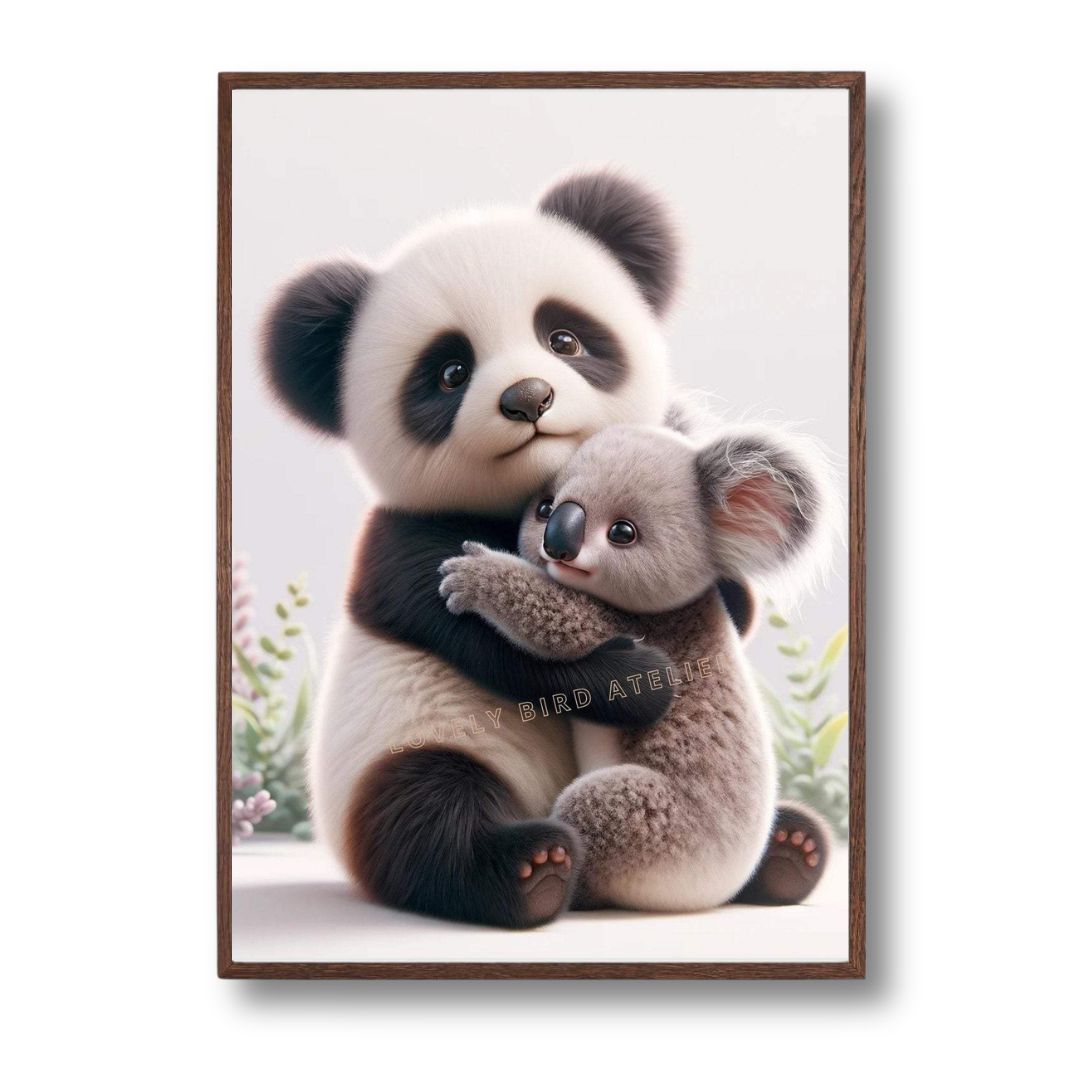 Affiche Koala & Panda