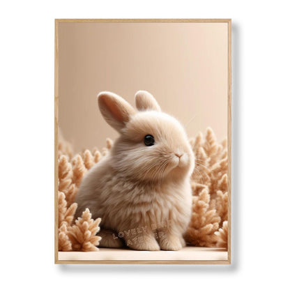 Affiche Lapin Beige